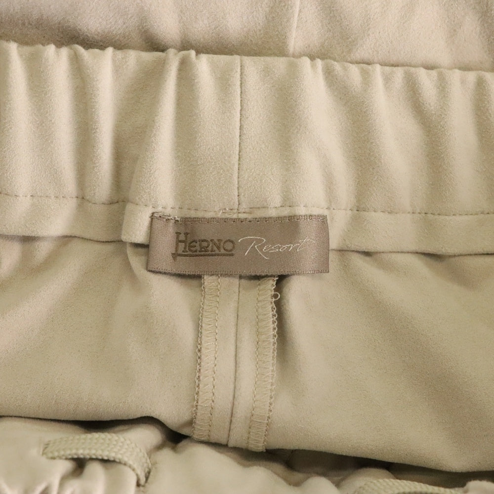 HERNO(ヘルノ) エルテルスエード イージーパンツ レディース ベージュ 58025-53385-1