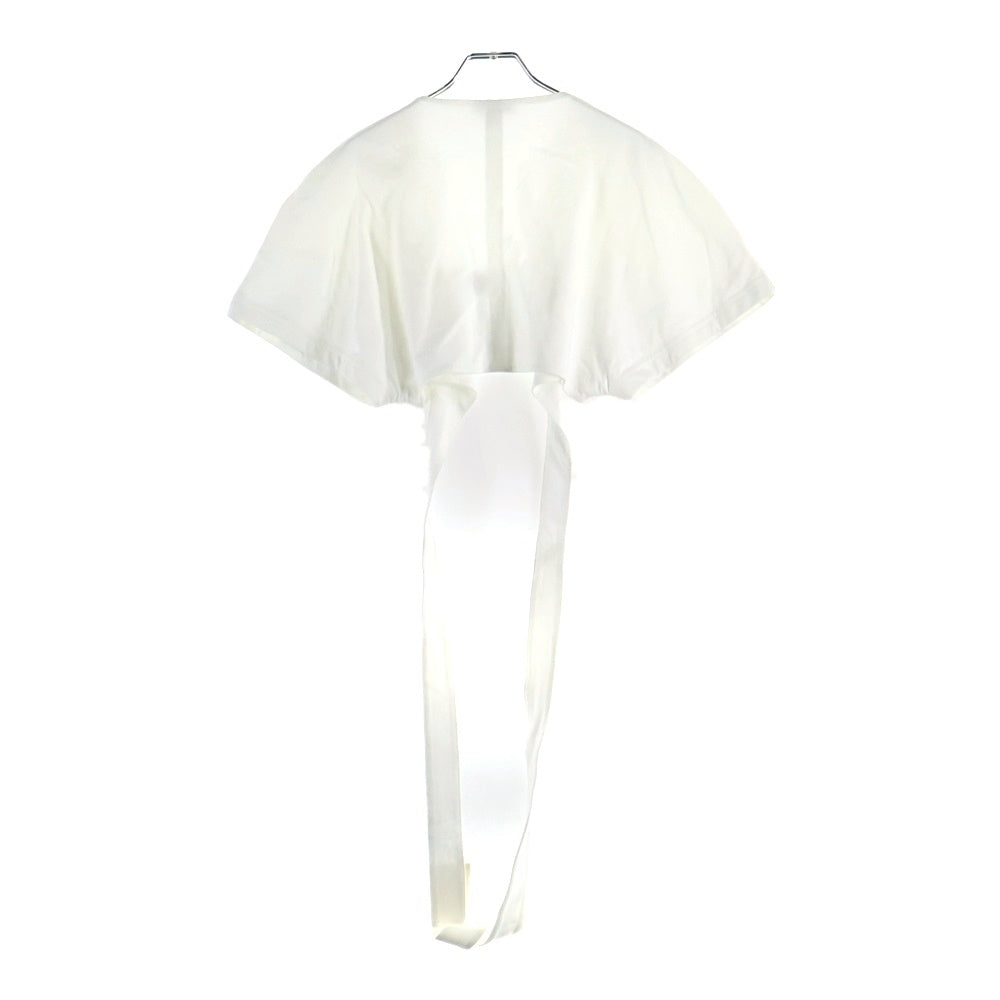 ALAIA(アライア) ウエストストラップ ロゴクロップトップ レディース ホワイト AA9H04084J010