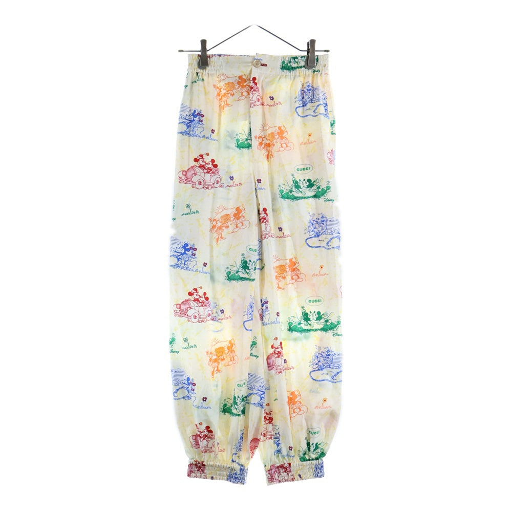 GUCCI(グッチ) ×DISNEY 総柄シルクパンツ マルチカラー 596965-ZADHJ
