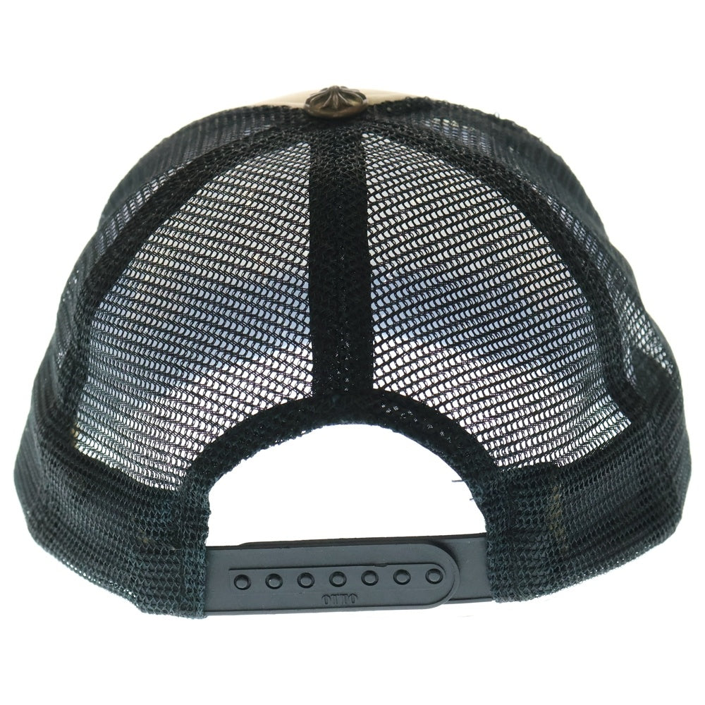 CHROME HEARTS(クロムハーツ) TRUCKER CAP オールド FUCKパッチ メッシュトラッカーキャップ ブラック/ホワイト