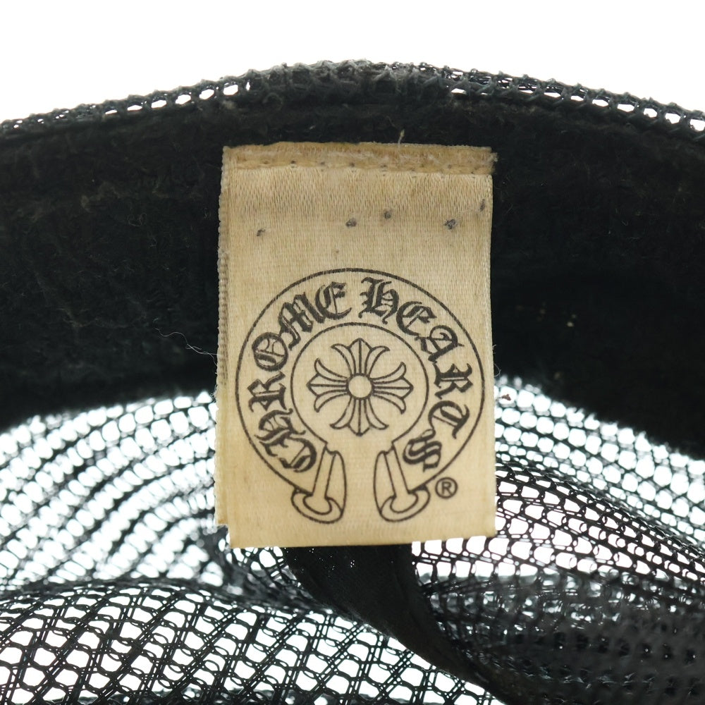 CHROME HEARTS(クロムハーツ) TRUCKER CAP オールド FUCKパッチ メッシュトラッカーキャップ ブラック/ホワイト