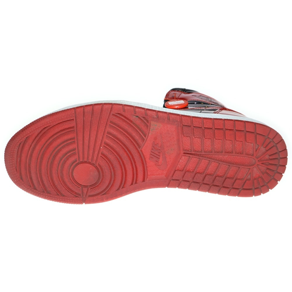 NIKE(ナイキ) Air Jordan 1 High OG Patent Bred エアジョーダン1 OG パテント ブレッド ハイカットスニーカー レッド US12/30cm 555088-063