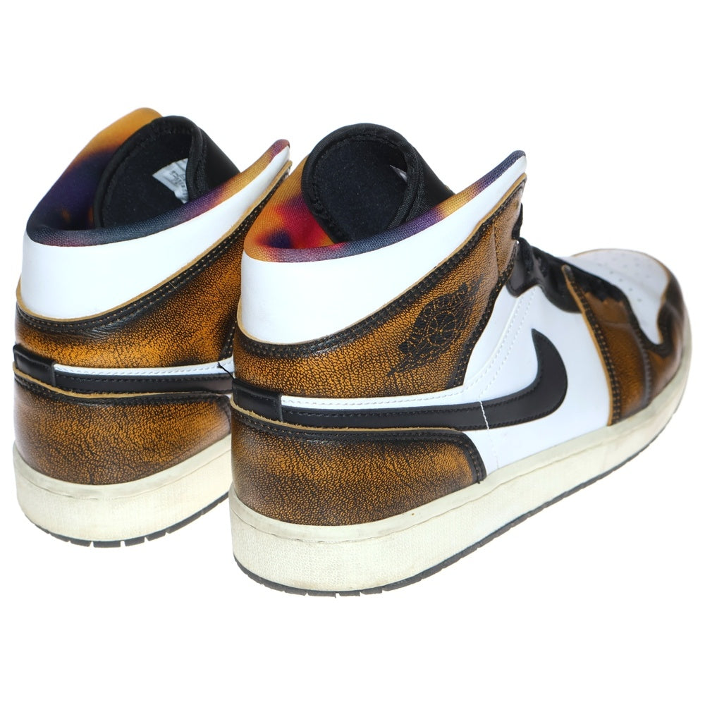 NIKE(ナイキ) Air Jordan 1 Mid Wear Away エアジョーダン1 ウェア アウェイ ミッドカットスニーカー ブラウン US12/30cm DQ8417-071