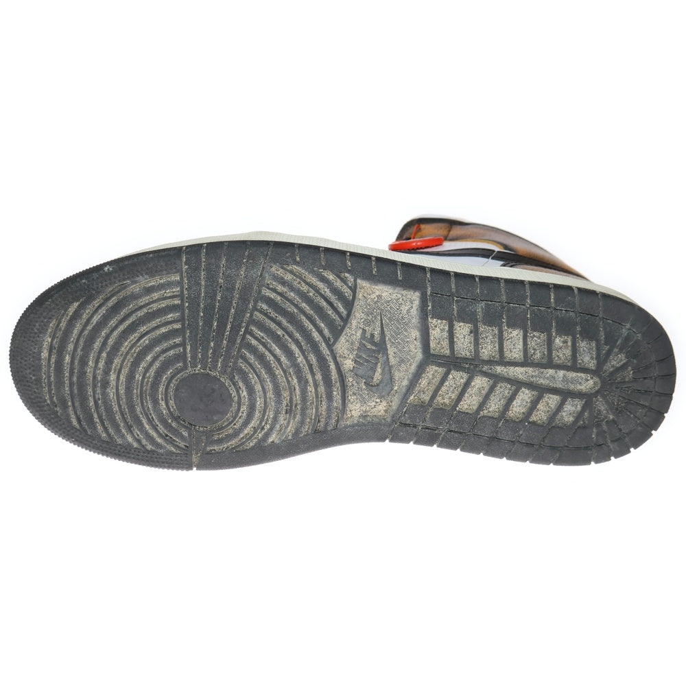 NIKE(ナイキ) Air Jordan 1 Mid Wear Away エアジョーダン1 ウェア アウェイ ミッドカットスニーカー ブラウン US12/30cm DQ8417-071