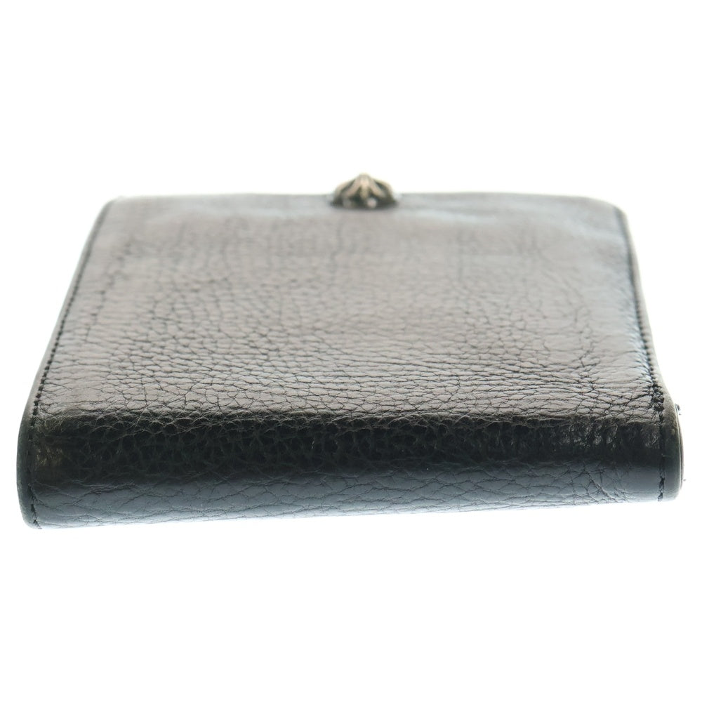 CHROME HEARTS(クロムハーツ) 1SNAP 1スナップ クロス ボールボタン レザーウォレット 財布 ブラック BCA361