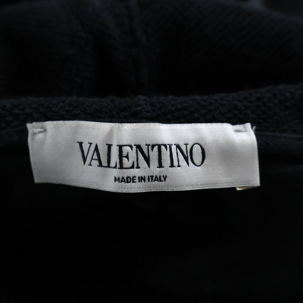 VALENTINO(ヴァレンティノ) ビッグVロゴ ジップアップパーカー ブラック