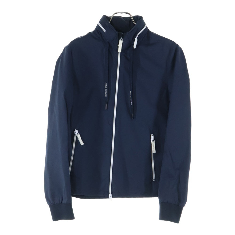 Armani Exchange(アルマーニ エクスチェンジ) ジップアップ フード付き ブルゾンジャケット ネイビー 8NZB42 ZNAHZ