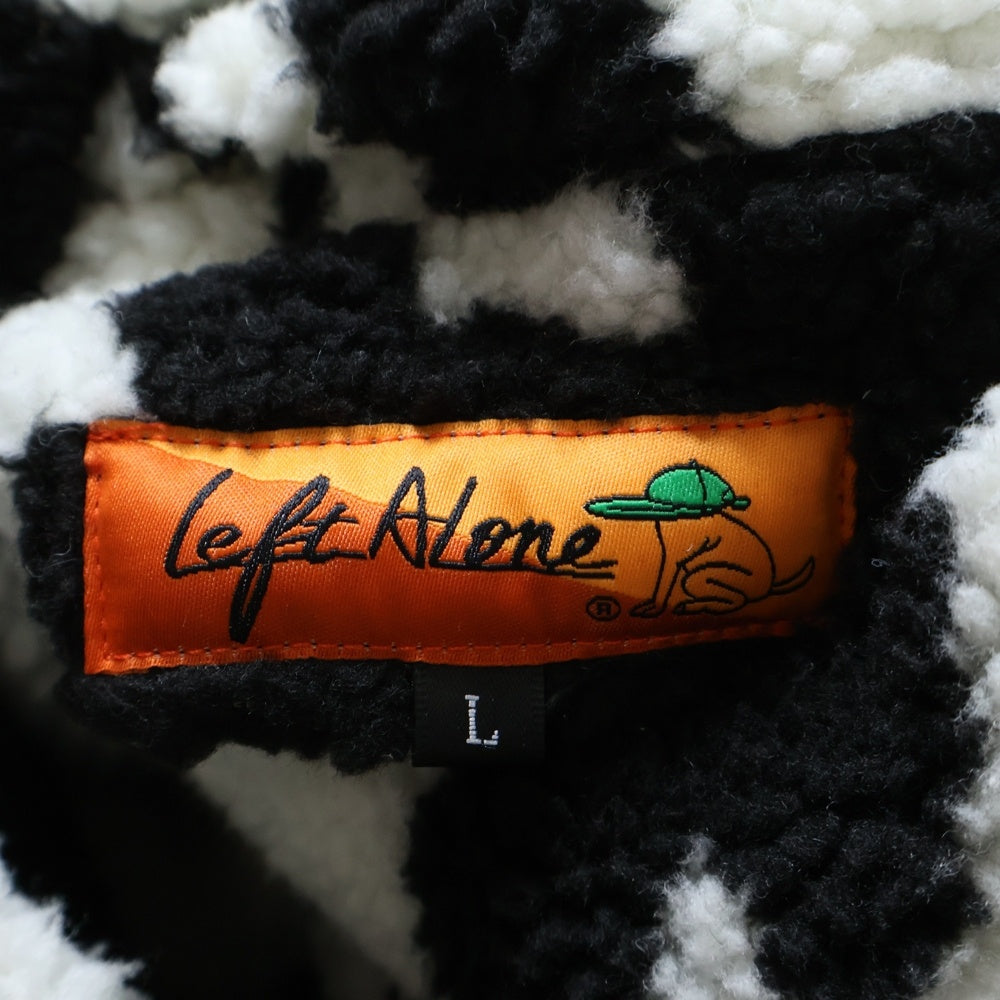 NO BRAND(ノーブランド) Left Alone レフトアローン リバーシブル アニマル総柄 ジャケット ブラック 22LA-161