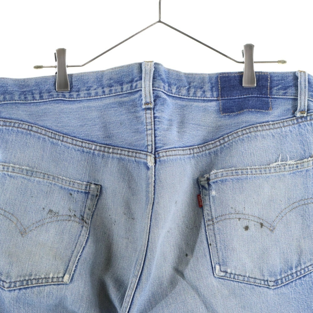 Levi's(リーバイス) 80S VINTAGE 501 ヴィンテージ 66後期 ボタン裏6 スモールe 赤耳 ボタンフライデニムパンツ インディゴ