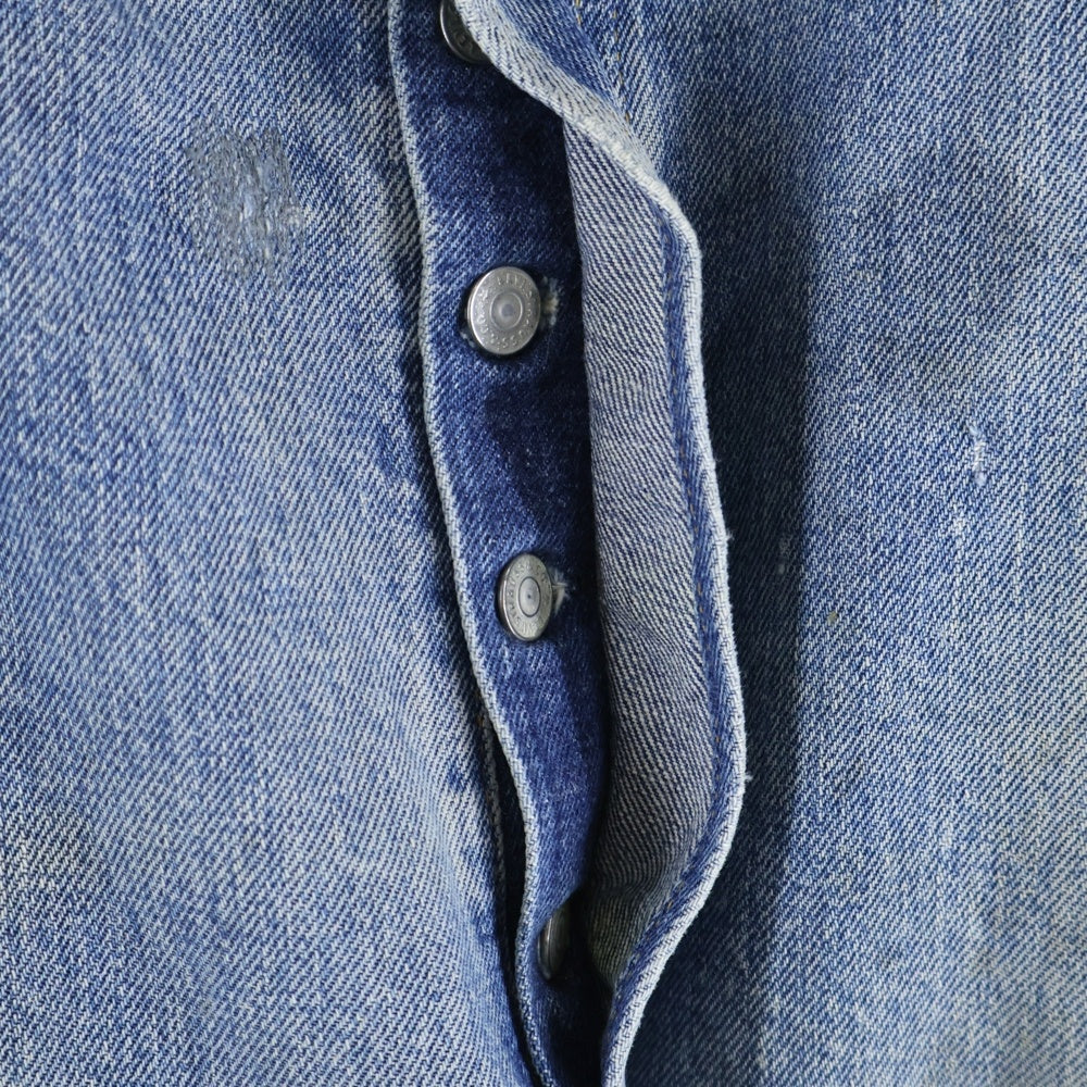 Levi's(リーバイス) 80S VINTAGE 501 ヴィンテージ 66後期 ボタン裏6 スモールe 赤耳 ボタンフライデニムパンツ インディゴ