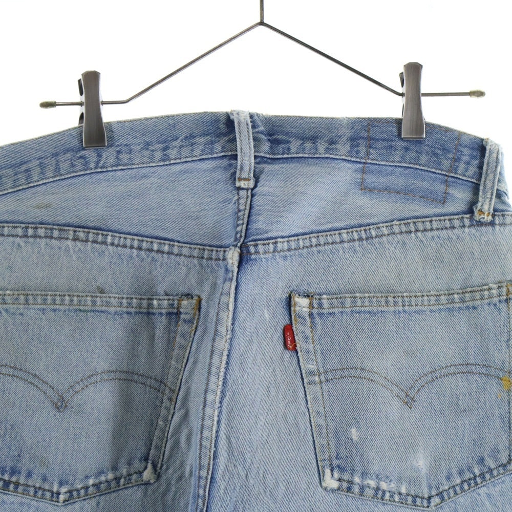Levi's(リーバイス) 80S VINTAGE 501 ヴィンテージ 66後期 ボタン裏6 スモールe 赤耳 ボタンフライデニムパンツ インディゴ