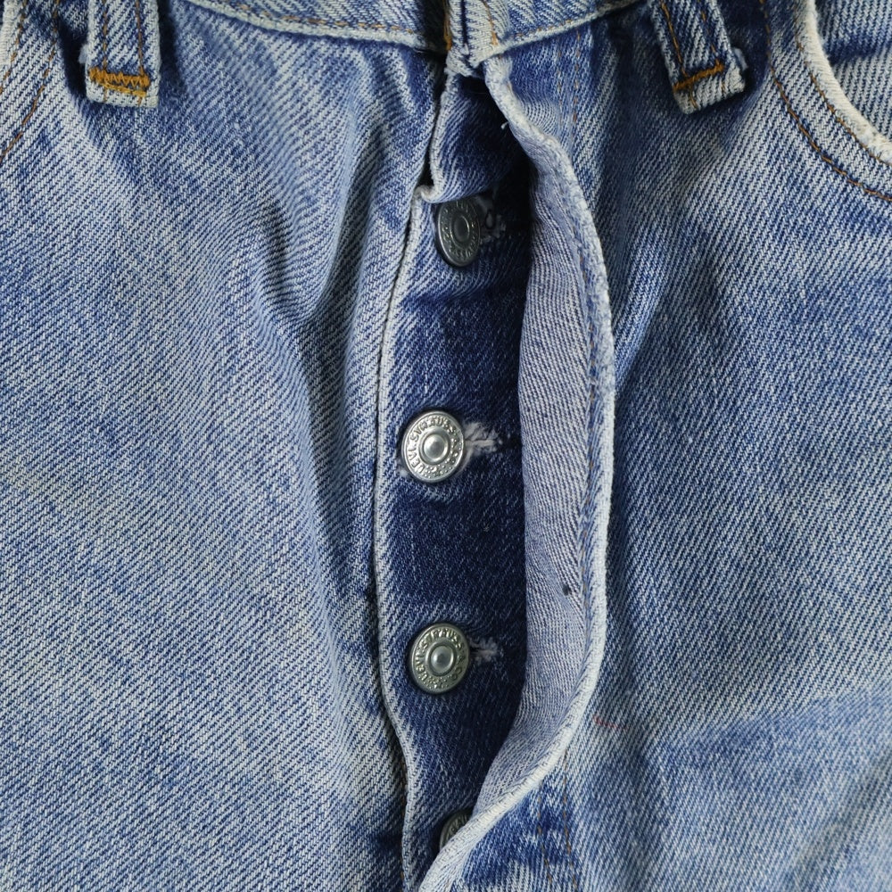 Levi's(リーバイス) 80S VINTAGE 501 ヴィンテージ 66後期 ボタン裏6 スモールe 赤耳 ボタンフライデニムパンツ インディゴ
