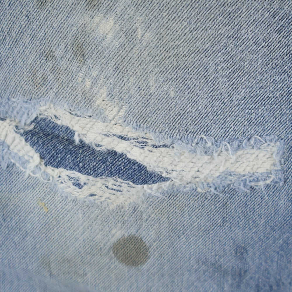 Levi's(リーバイス) 80S VINTAGE 501 ヴィンテージ 66後期 ボタン裏6 スモールe 赤耳 ボタンフライデニムパンツ インディゴ