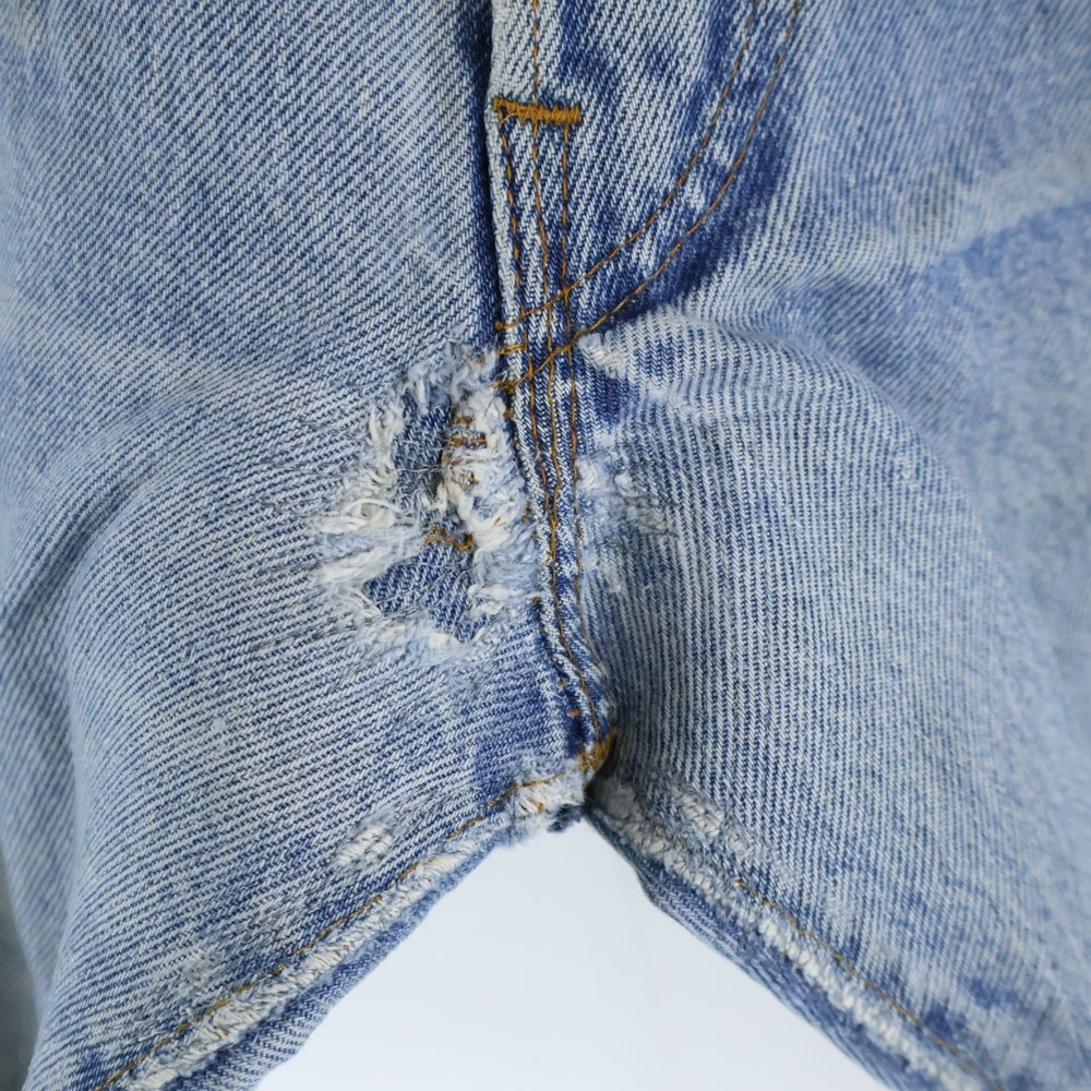 Levi's(リーバイス) 80S VINTAGE 501 ヴィンテージ 66後期 ボタン裏6 スモールe 赤耳 ボタンフライデニムパンツ インディゴ