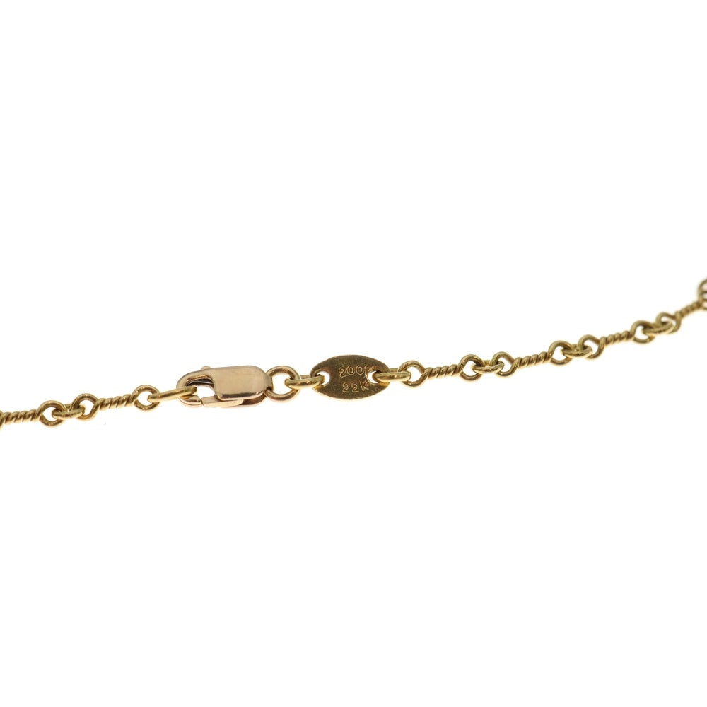 CHROME HEARTS(クロムハーツ) 22K NECKCHAIN T20 ツイストチェーンネックレス 20inch ゴールド BCA015