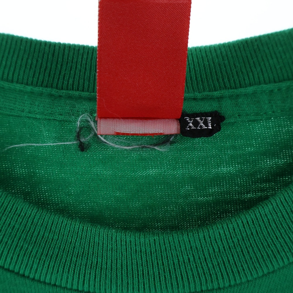 have a good time(ハブアグッドタイム) フロントロゴプリント クルーネック半袖Tシャツカットソー グリーン