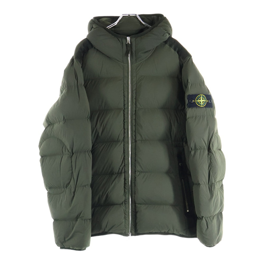 STONE ISLAND(ストーンアイランド) SEAMLESS TUNNEL NYLON DOWN-TC シームレス トンネルフーデッドナイロンダウンジャケット カーキ 791543728