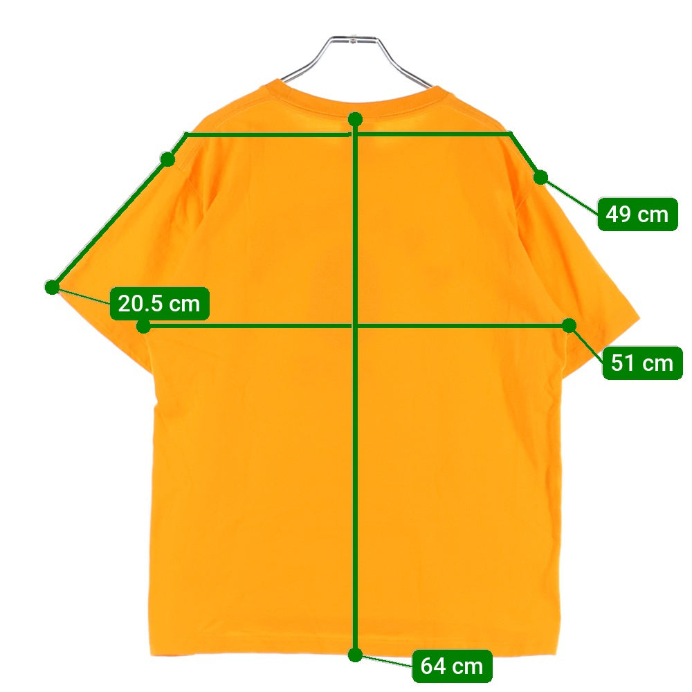 A BATHING APE(アベイシングエイプ) Camo College Tee カモ柄 カレッジ クルーネック半袖Tシャツカットソー オレンジ