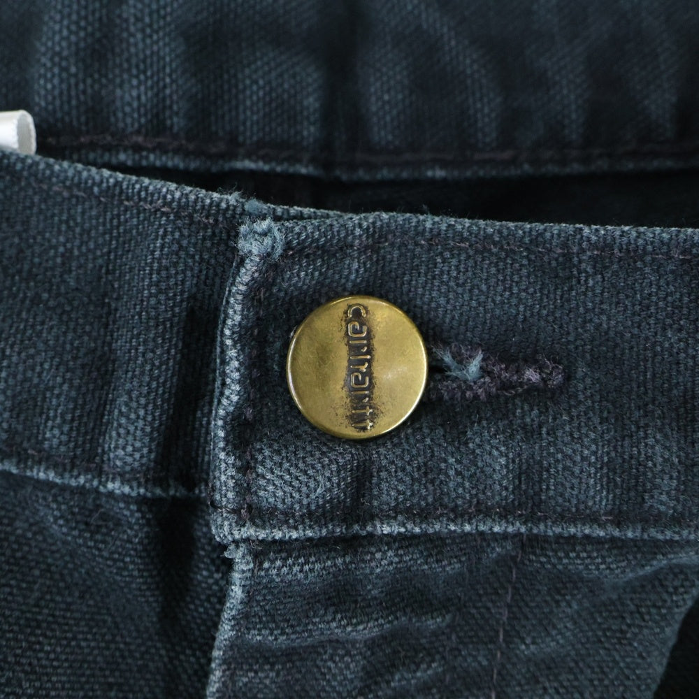 CARHARTT(カーハート) DUNGAREE FIT DOUBLE KNEE ダンガリーフィット ダック ダブルニーペインターパンツ ブラック