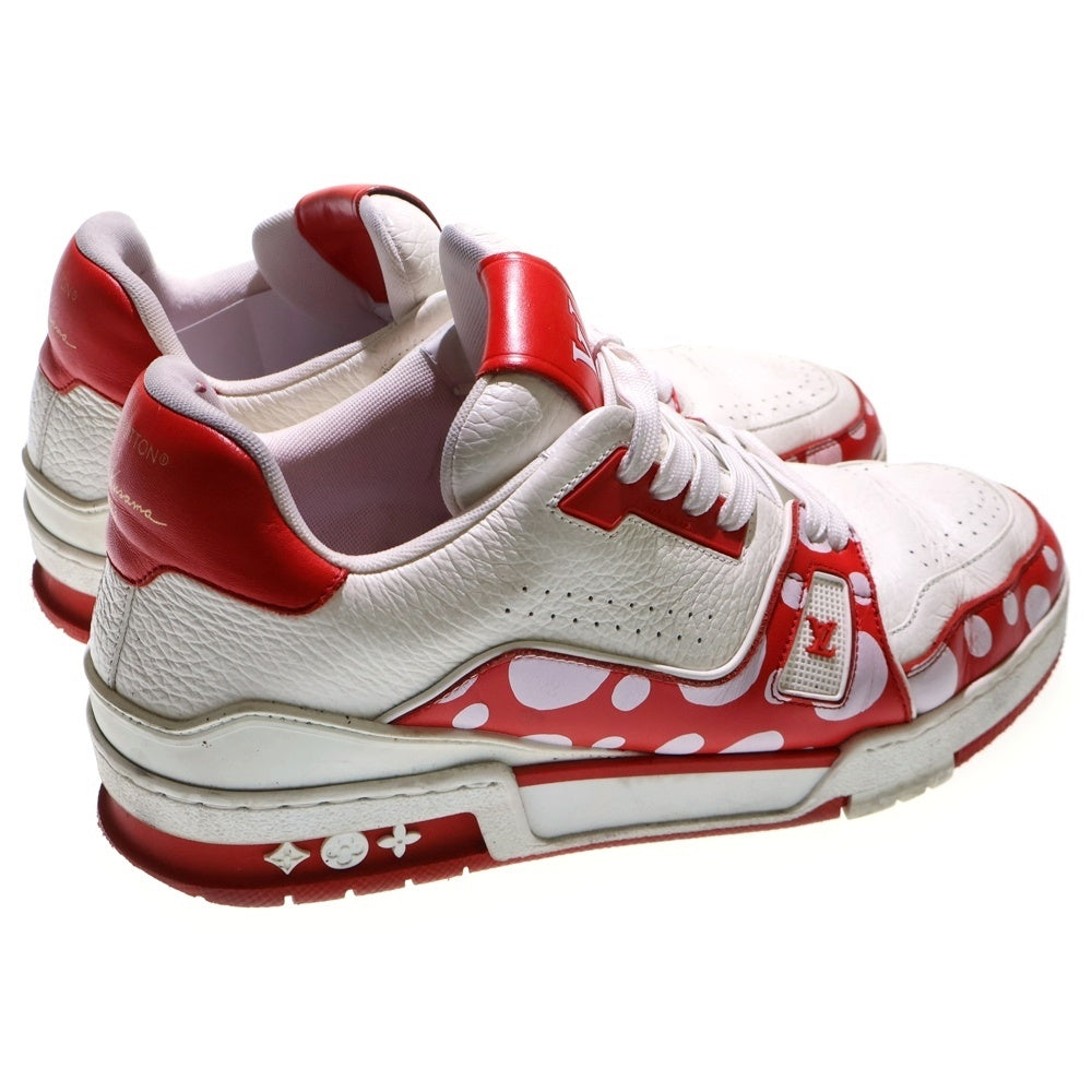 LOUIS VUITTON(ルイヴィトン) 2023年製 ×草間彌生 LVトレイナー ローカットスニーカー レッド