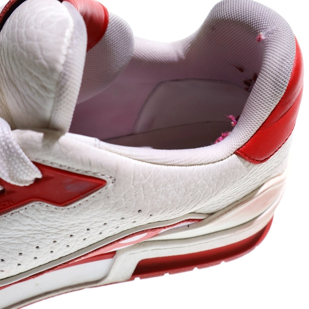 LOUIS VUITTON(ルイヴィトン) 2023年製 ×草間彌生 LVトレイナー ローカットスニーカー レッド