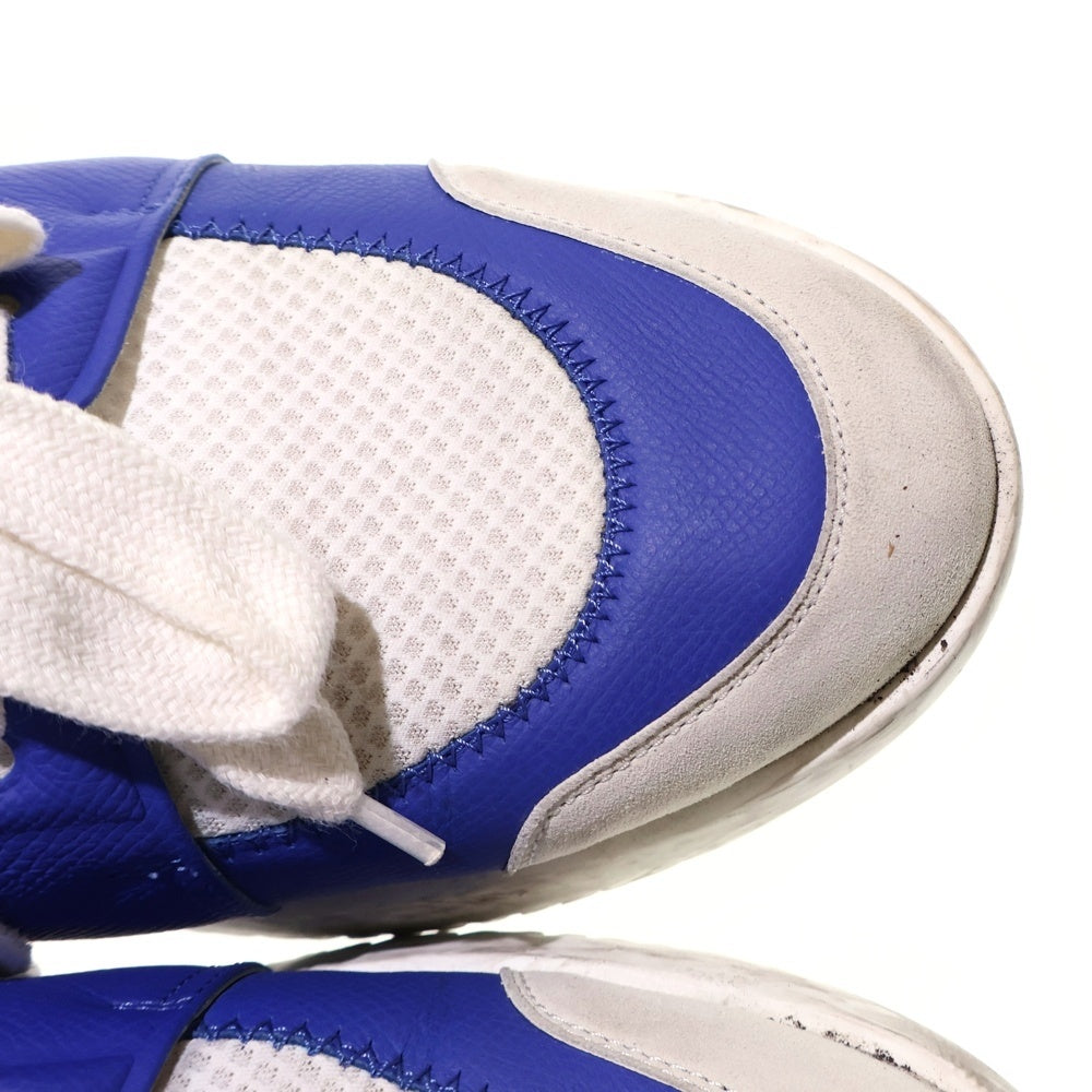 HERMES(エルメス) Vitesse ヴィテス カーフレザー ローカットスニーカー ブルー/レッド