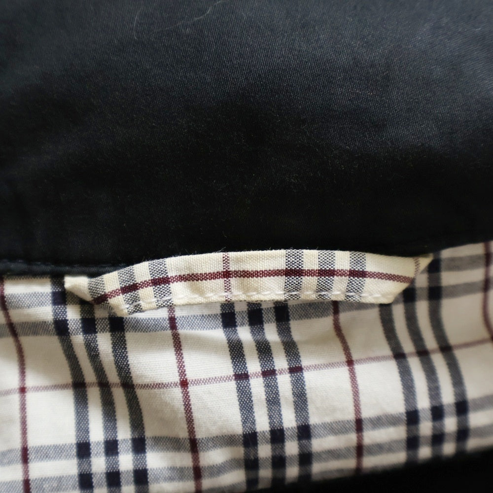 BURBERRY BLACK LABEL(バーバリー ブラックレーベル) ジップアップ フーディーワークジャケット ブラック BMP23-222-09