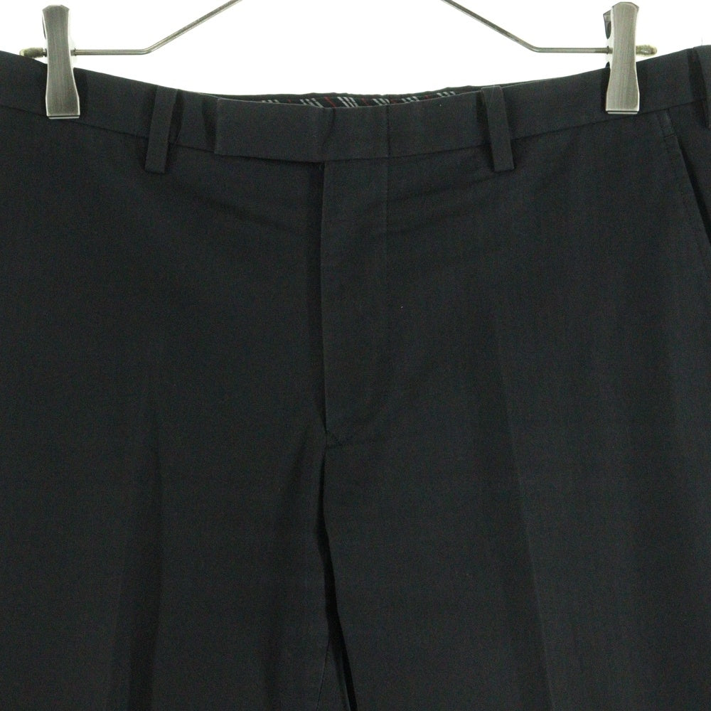 BURBERRY BLACK LABEL(バーバリー ブラックレーベル) ストライプ柄 スーツパンツ ブラック BMF10-701-09