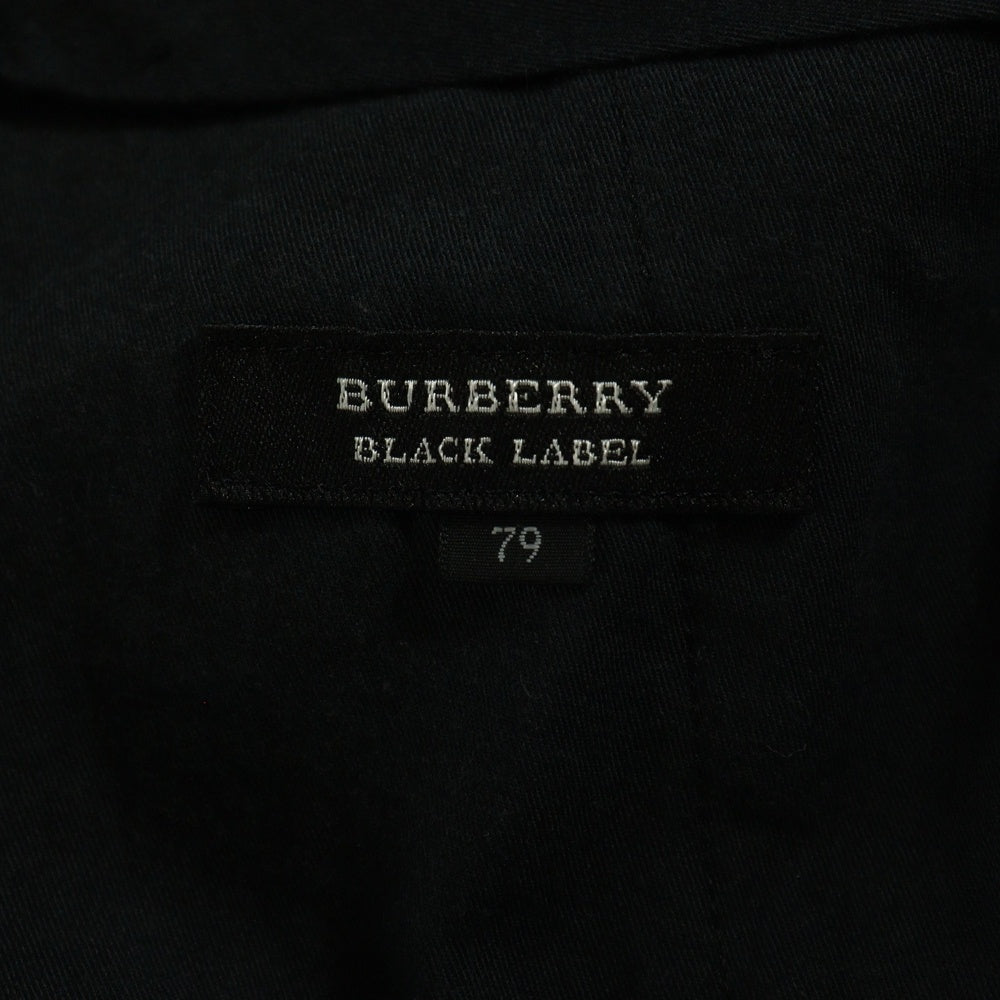 BURBERRY BLACK LABEL(バーバリー ブラックレーベル) ストライプ柄 スーツパンツ ブラック BMF10-701-09
