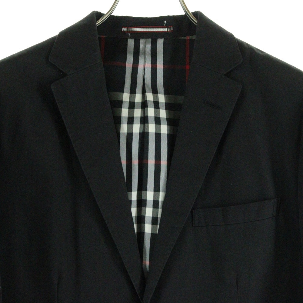 BURBERRY BLACK LABEL(バーバリー ブラックレーベル) ストライプ柄 スーツジャケット ブラック BME61-701-09