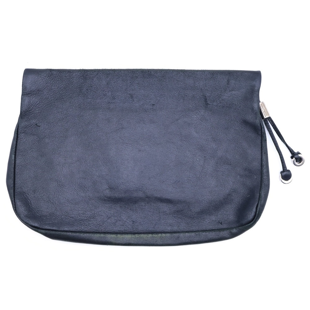 JIMMY CHOO(ジミーチュウ) スタースタッズ レザークラッチバッグ ブラック/シルバー