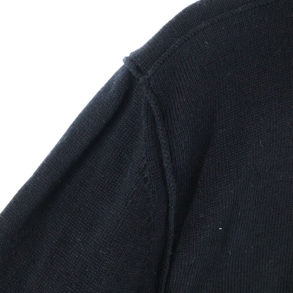 STONE ISLAND(ストーンアイランド) ショルダーロゴパッチ付き クルーネック長袖ニットシャツ ブラック K1S155100053 S00B2