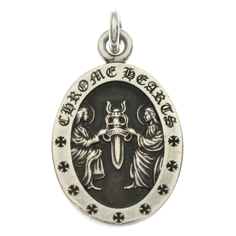 CHROME HEARTS(クロムハーツ) ANGEL MEDAL OVAL オーバルエンジェルメダル ペンダントトップ シルバー BCA207