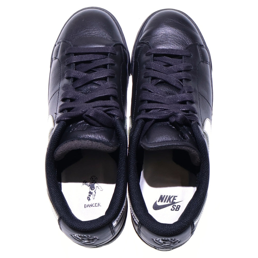 NIKE SB(ナイキエスビー) ×Dancer Skateboards Zoom Blazer Low QS ×ダンサースケートボード ズーム ブレーザー ローカットスニーカー ブラック/シルバー US9/27cm HJ6703-001