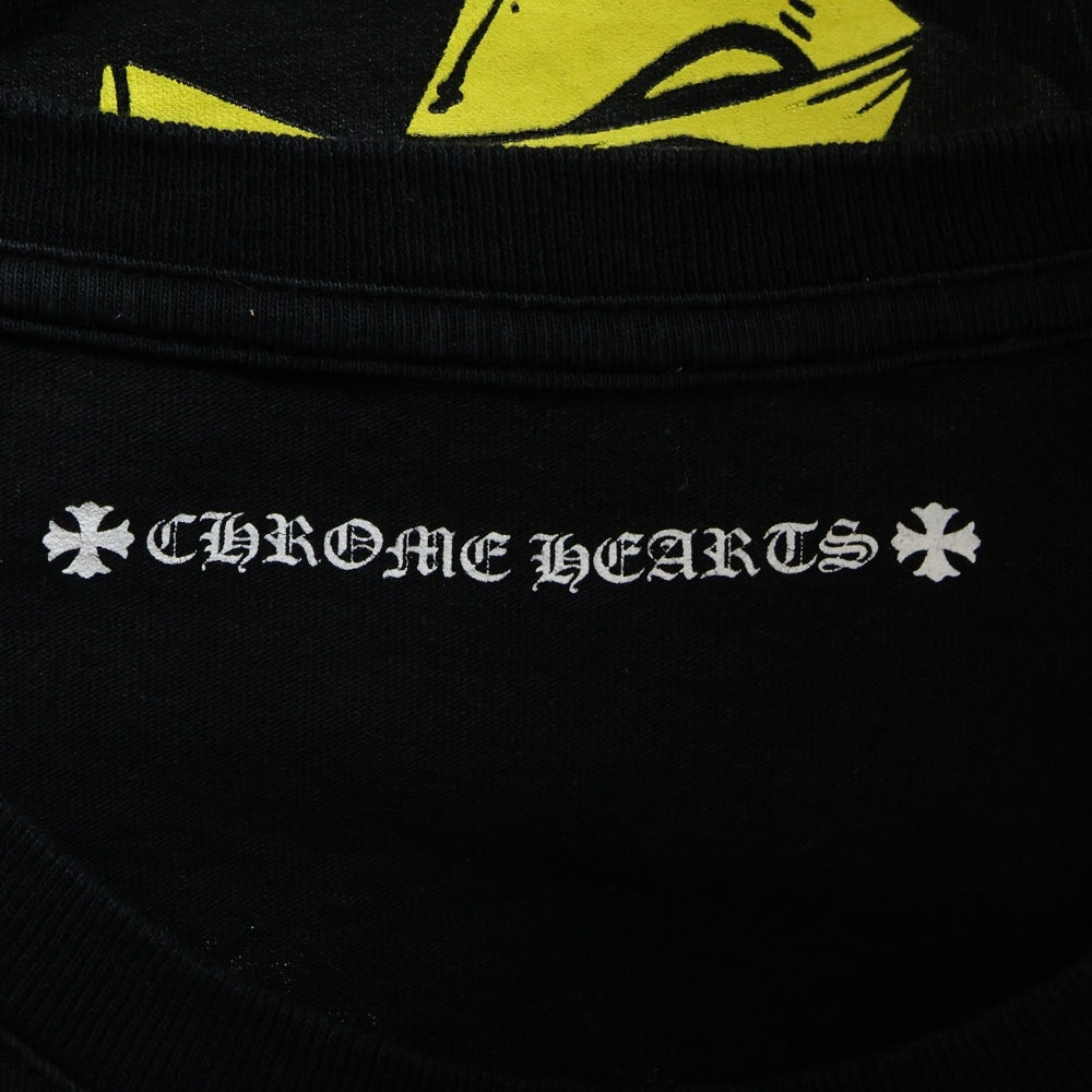 CHROME HEARTS(クロムハーツ) ×MATTY BOY Pretence The Pretend Tee ×マッティボーイ プリテンスザプリテンド 胸ロゴプリントポケットクルーネック半袖Tシャツカットソー ブラック