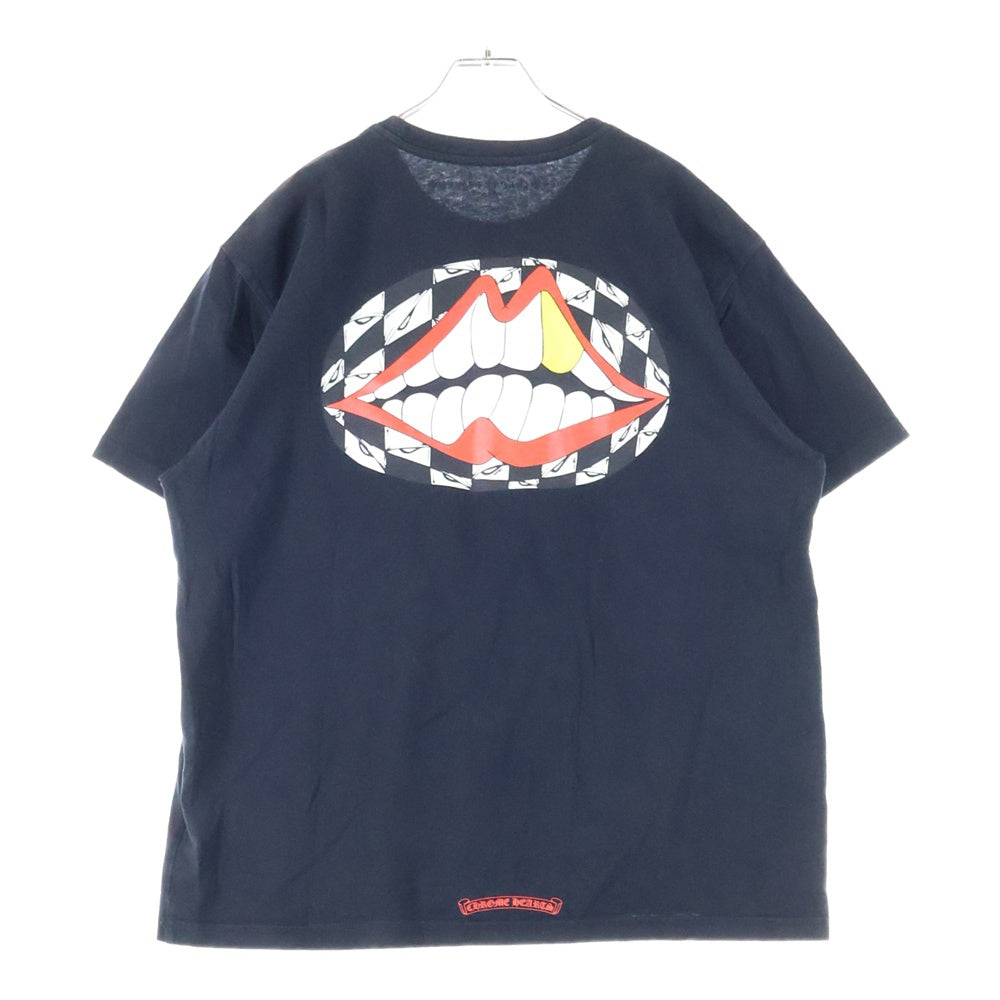 CHROME HEARTS(クロムハーツ) ×MATTY BOY 99EYES CHOMPER Tee ×マッティボーイ 99アイズ チョンパー 胸ロゴプリントポケットクルーネック半袖Tシャツカットソー ブラック