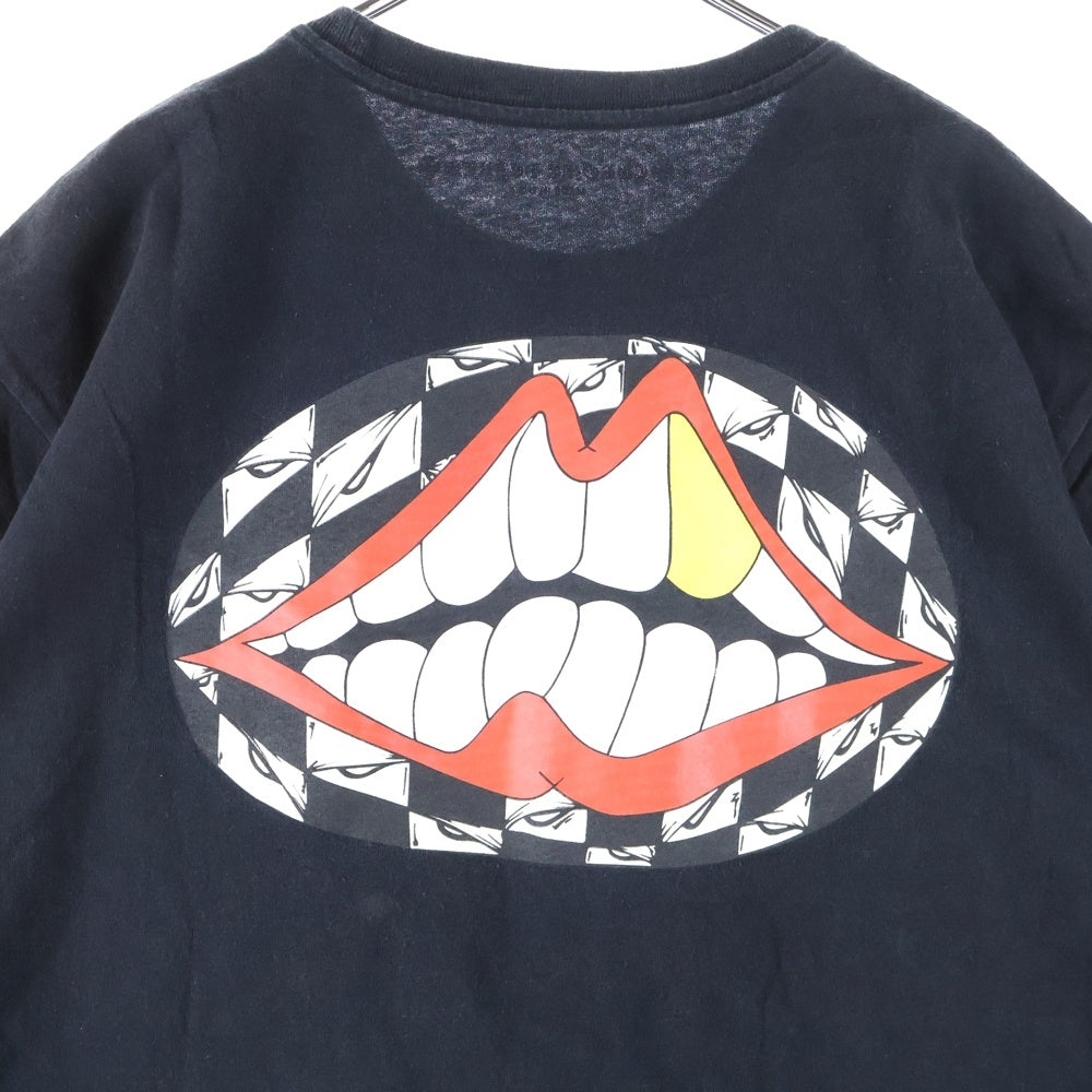 CHROME HEARTS(クロムハーツ) ×MATTY BOY 99EYES CHOMPER Tee ×マッティボーイ 99アイズ チョンパー 胸ロゴプリントポケットクルーネック半袖Tシャツカットソー ブラック