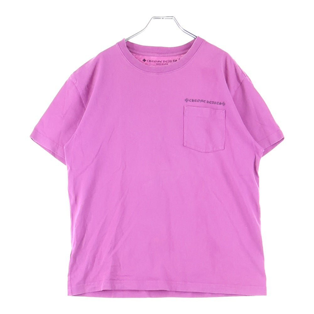 CHROME HEARTS(クロムハーツ) ×MATTY BOY Spider Tee ×マッティボーイ スパイダー 胸ロゴプリントポケットクルーネック半袖Tシャツカットソー パープル