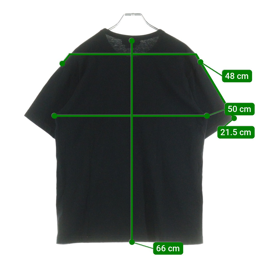 BLACK COMME des GARCONS(ブラックコムデギャルソン) ×NIKE スウッシュロゴドットプリント クルーネック半袖Tシャツカットソー ブラック 1O-T102