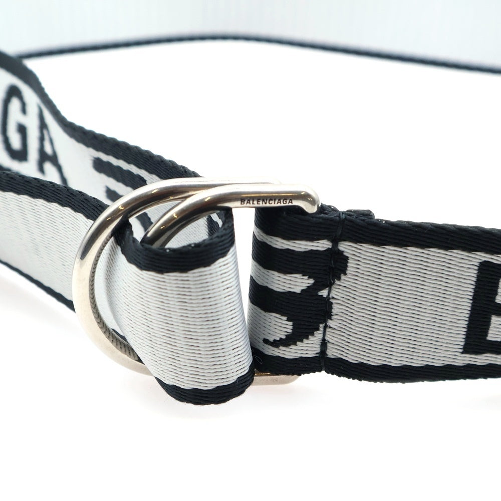 BALENCIAGA(バレンシアガ) D RING BELT Dリングベルト ホワイト/ブラック 703137