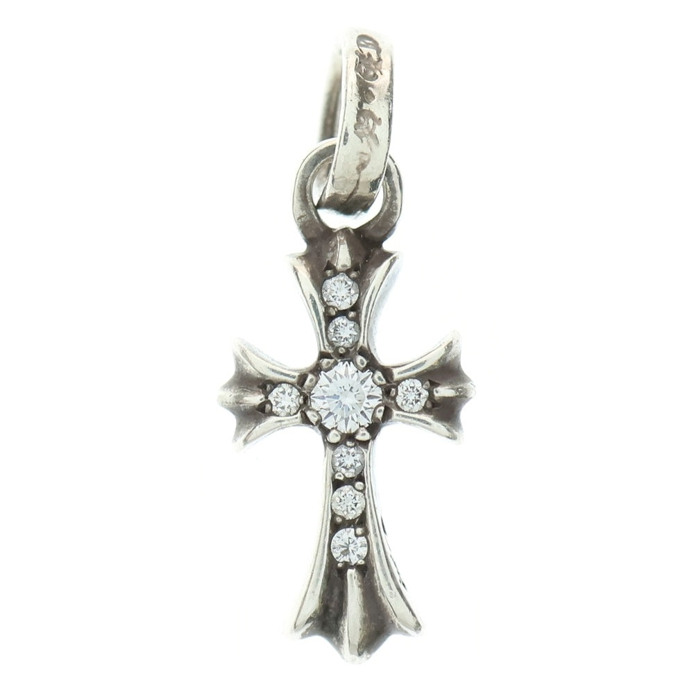 CHROME HEARTS(クロムハーツ) CRS BBYFAT P DMND ベイビーファットクロス PAVEダイヤ ペンダントトップ シルバーBCA234