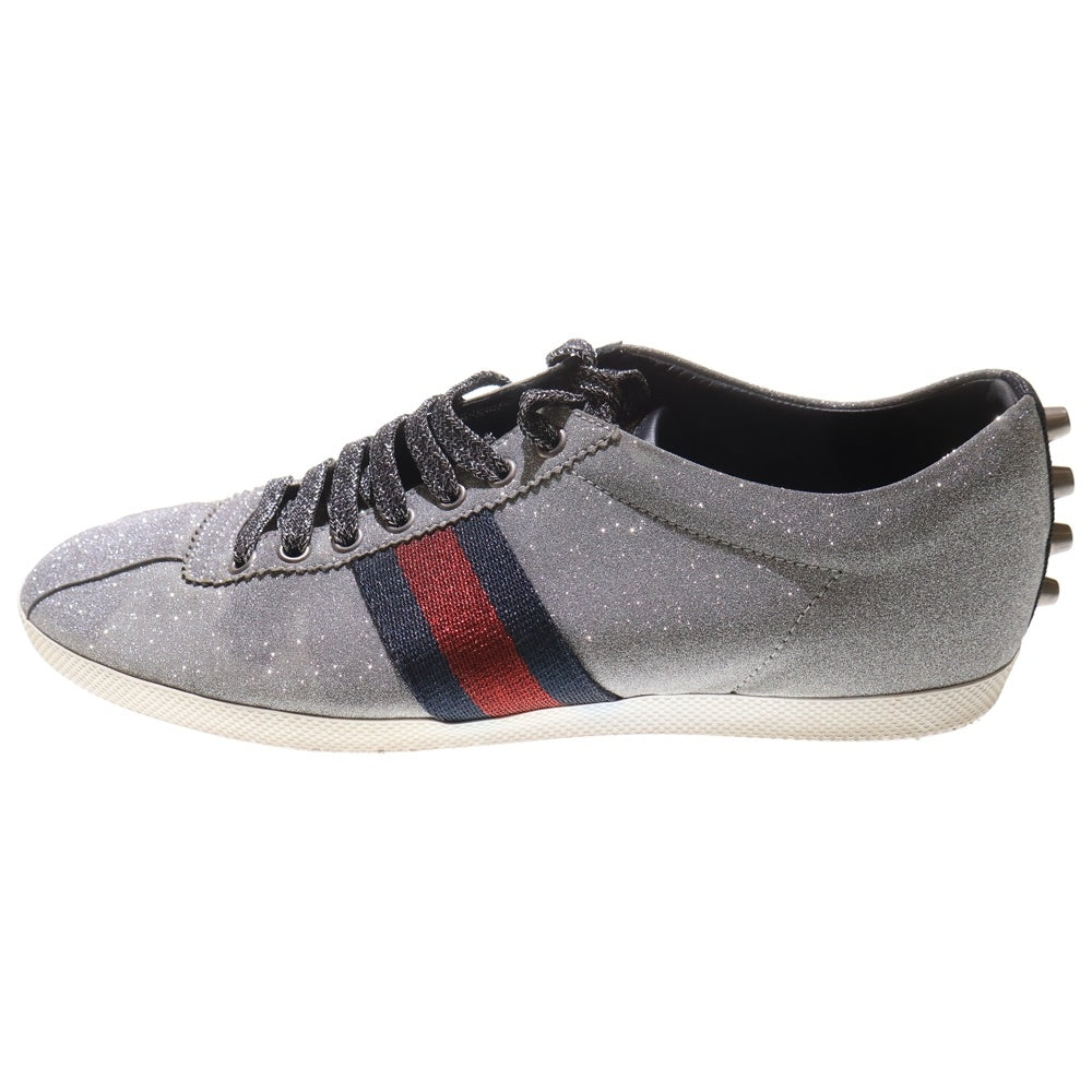 GUCCI(グッチ) ラメグリッターシェリーライン ローカットスニーカー シルバー 419544