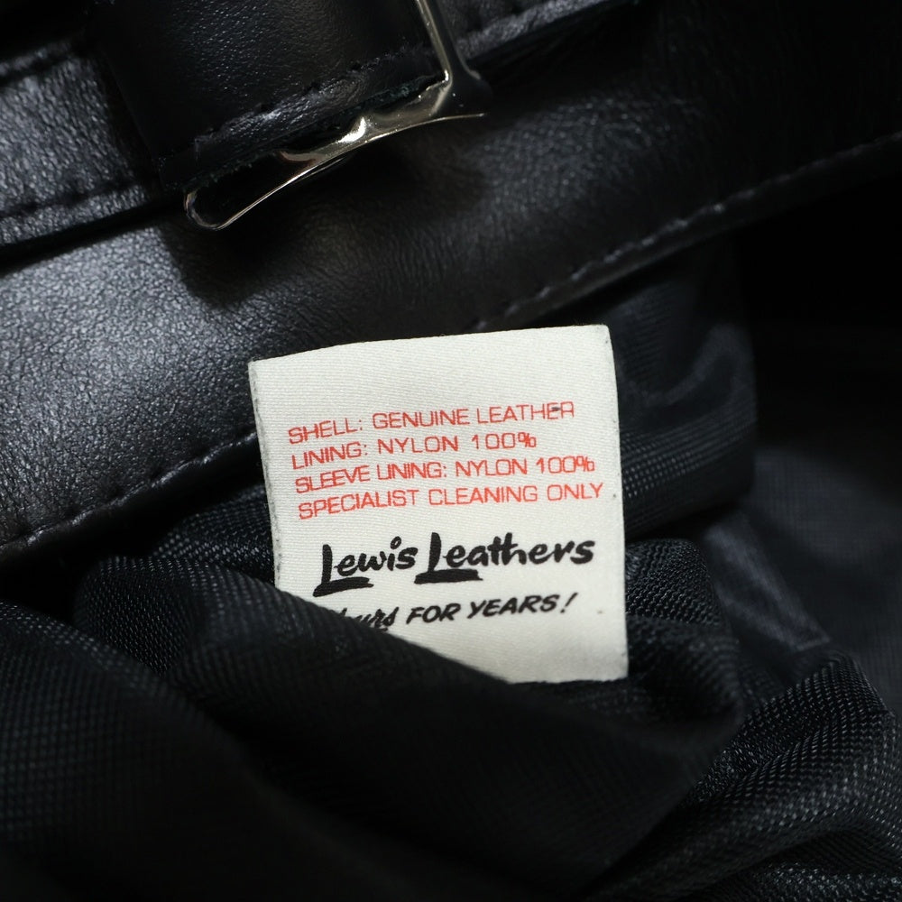 Lewis Leathers(ルイスレザー) Lightning Leather Jacket ライトニング ダブルライダースレザージャケット ブラック