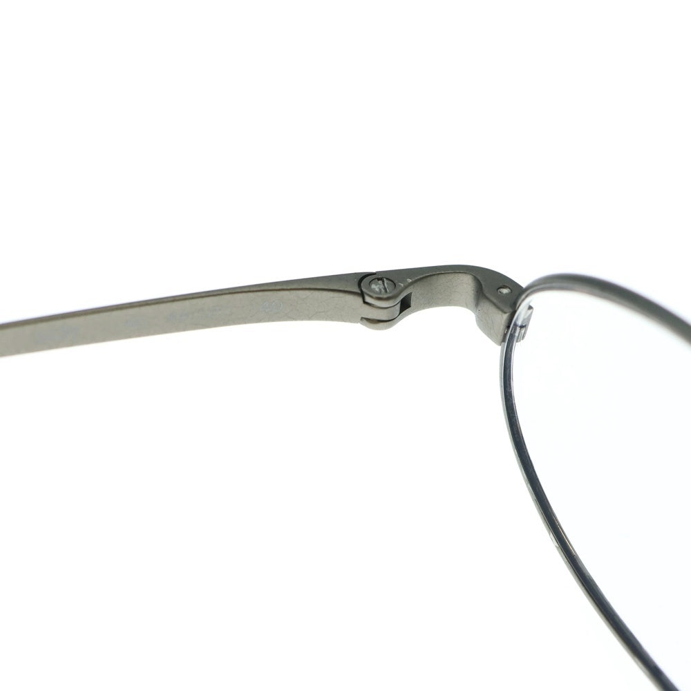 GIORGIO ARMANI(ジョルジオアルマーニ) ラウンド チタンフレーム眼鏡アイウェア シルバー 3032 1145