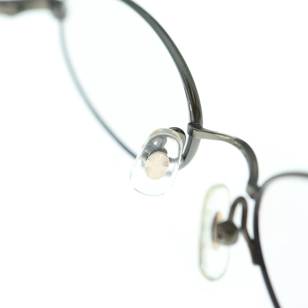 GIORGIO ARMANI(ジョルジオアルマーニ) ラウンド チタンフレーム眼鏡アイウェア シルバー 3032 1145