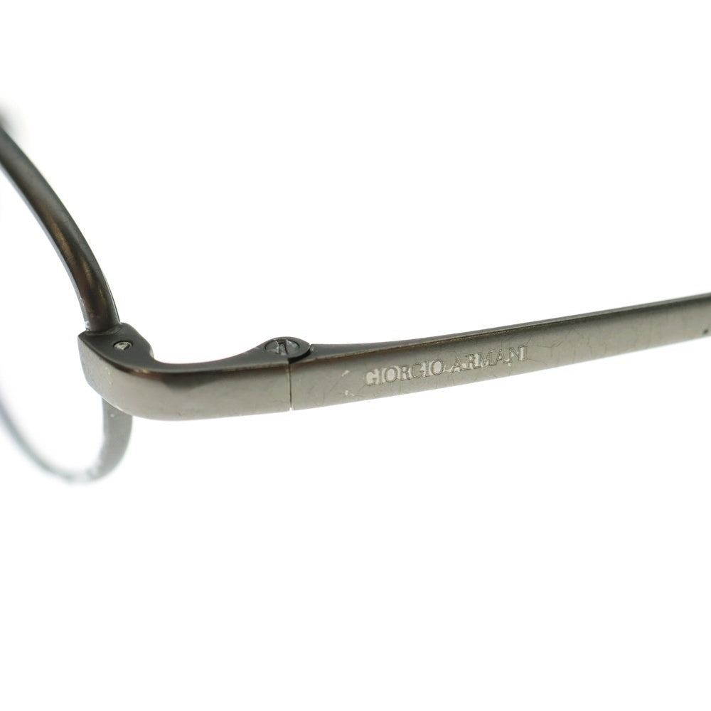 GIORGIO ARMANI(ジョルジオアルマーニ) ラウンド チタンフレーム眼鏡アイウェア シルバー 3032 1145