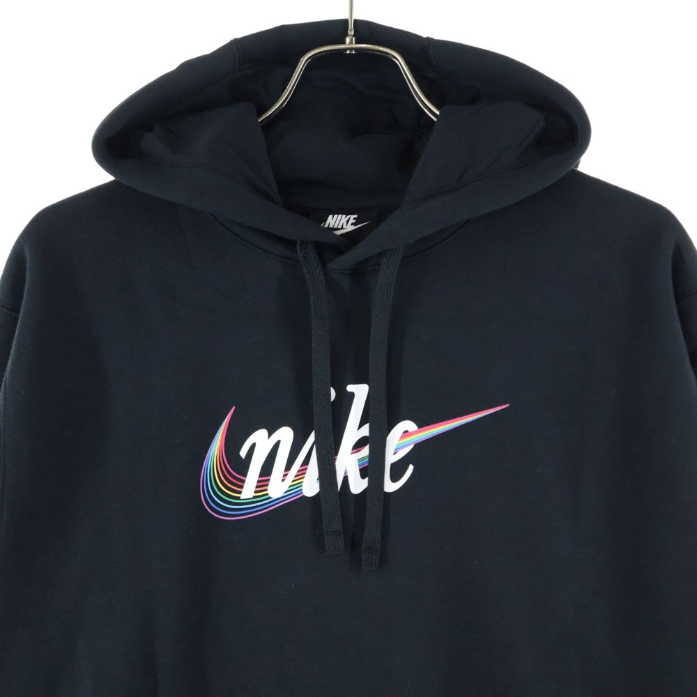 NIKE(ナイキ) Be True 両面プリント プルオーバーパーカー ブラック DJ0921-010