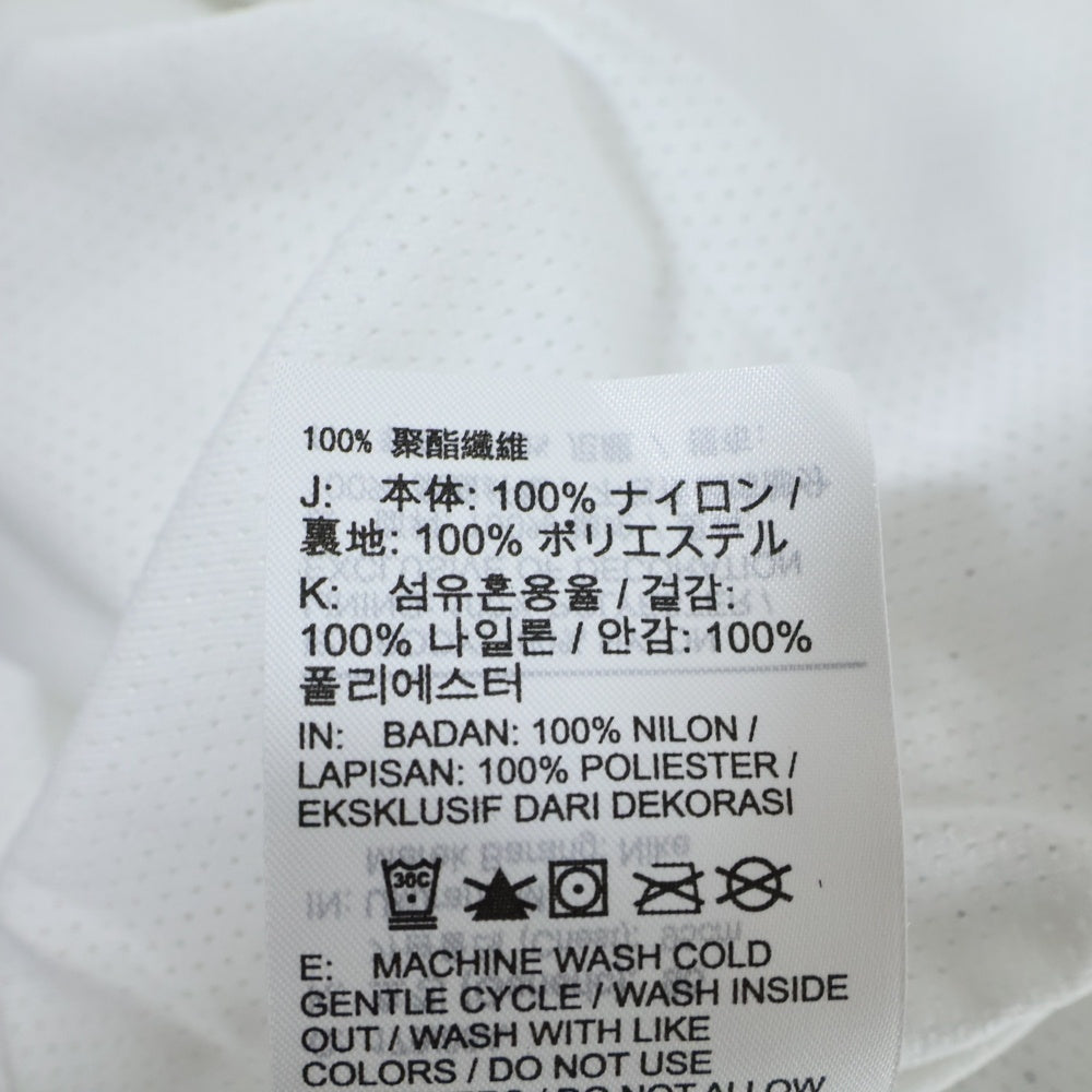 NIKE(ナイキ) JORDAN BRAND 両面プリント ナイロンフーディージップアップジャケット ブラック/ホワイト CT9369-010