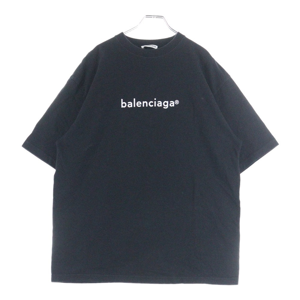 BALENCIAGA(バレンシアガ) 20SS コピーライト ロゴ クルーネック半袖Tシャツカットソー ブラック 620941