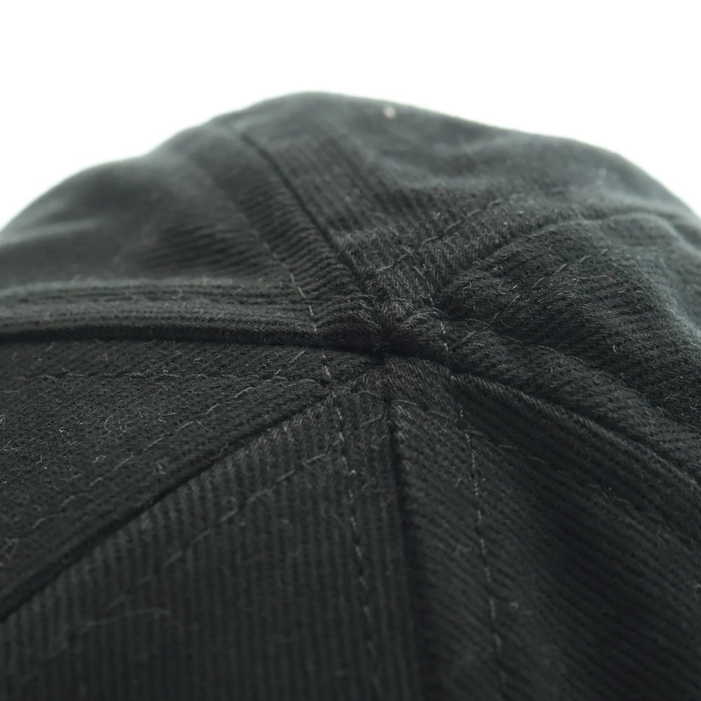 BALENCIAGA(バレンシアガ) フロントロゴ刺繍 コットンベースボールキャップ ブラック 782787